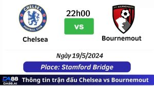 Thông tin trận đấu Chelsea vs Bournemout