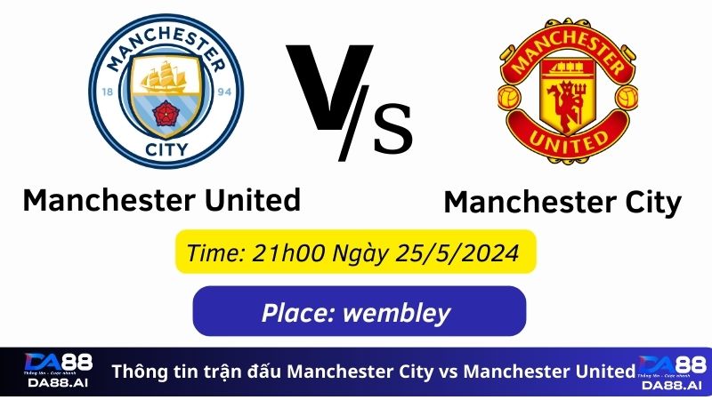 Thông tin trận đấu Manchester City vs Manchester United