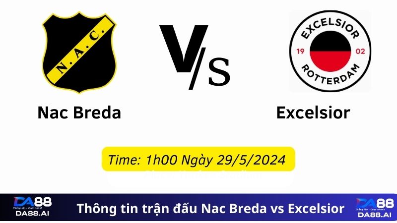 thông tin trận đấu Nac Breda vs Excelsior