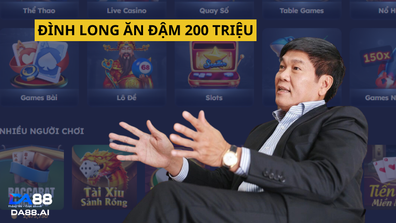 Trần Đình Long có trải nghiệm chiến thắng 200 triệu đồng